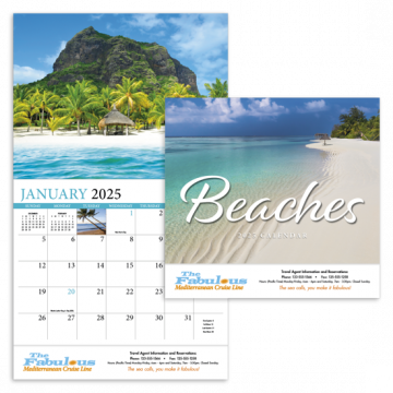 Beaches Appointment Wall Calendar - Stapled